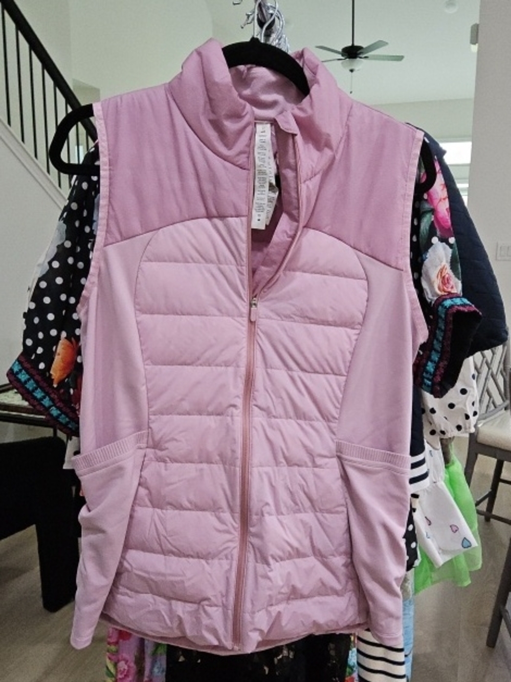 lululemon athletica Pink Quilted Puffer Vest